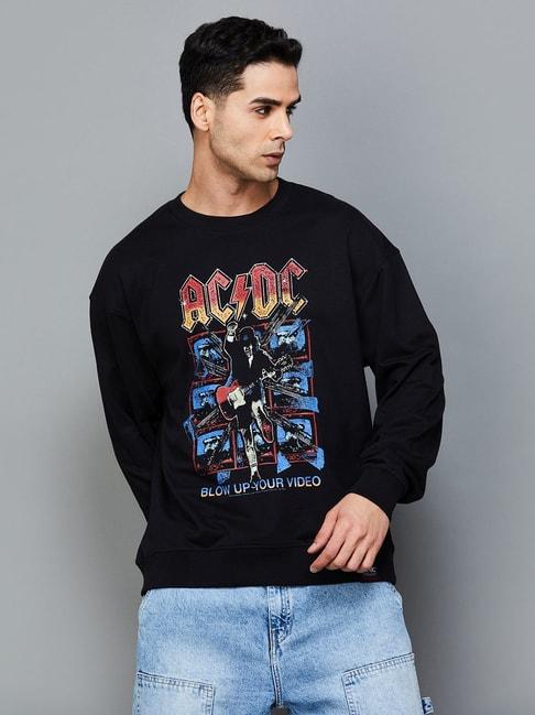 forca-by-lifestyle-black-regular-fit-printed-sweatshirt
