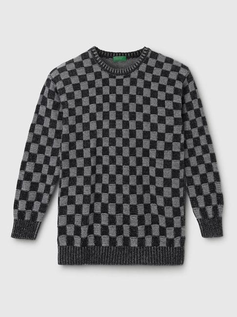 united-colors-of-benetton-kids-boy's-regular-fit-round-neck-checked-sweater