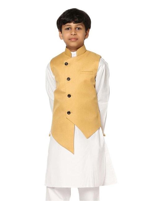tahvo-kids-golden-slim-fit-nehru-jacket