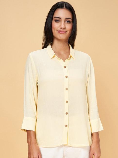 honey-by-pantaloons-lime-yellow-comfort-fit-shirt