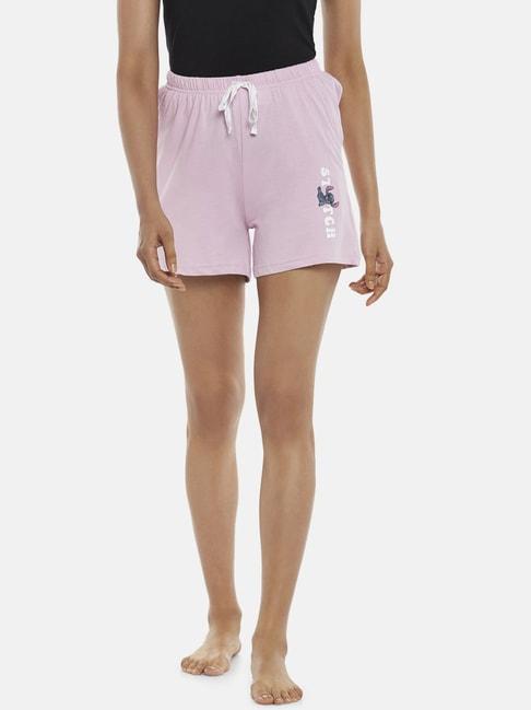 dreamz-by-pantaloons-lilac-cotton-printed-shorts