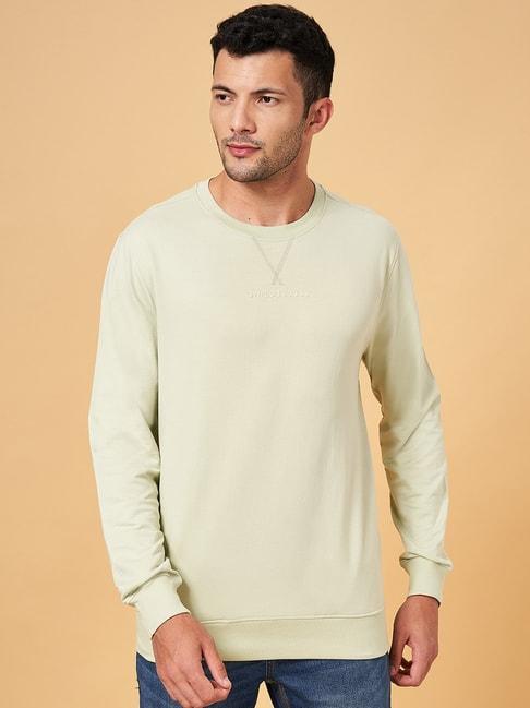 byford-by-pantaloons-mint-green-cotton-slim-fit-sweatshirt