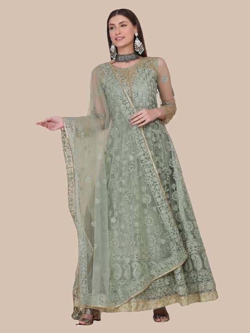 warthy-ent-green-embroidered-semi-stitched-dress-material