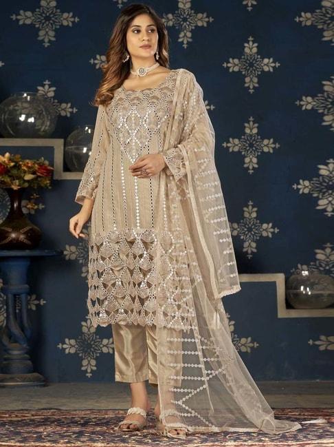warthy-ent-beige-embroidered-semi-stitched-dress-material