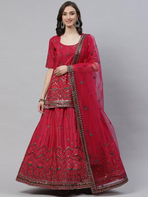 shubhkala-pink-embellished-lehenga-and-choli-set-with-dupatta