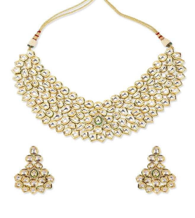 ruby-raang-golden-autumn-lust-maharani-kundan-neckpiece-with-earrings-and-maang-tikka