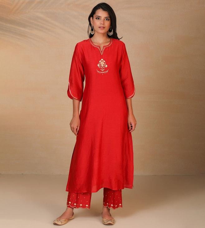 anantaa-by-roohi-mehreen-red-hand-embroidered-kurta