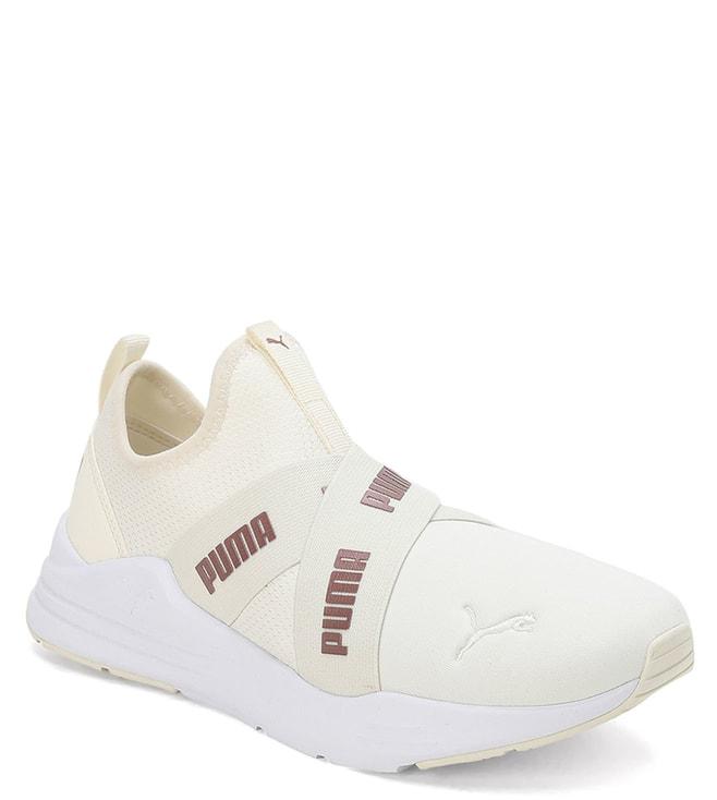 puma-women's-wired-run-slip-on-metallics-off-white-sneakers