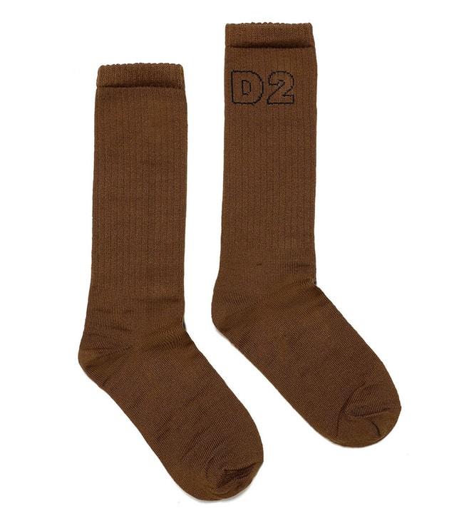 dsquared2-kids-brown-logo-socks-(8-12-year)