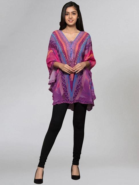 first-resort-by-ramola-bachchan-pink-&-purple-embellished-tunic