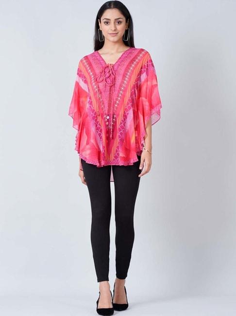 first-resort-by-ramola-bachchan-pink-embellished-floral-tunic