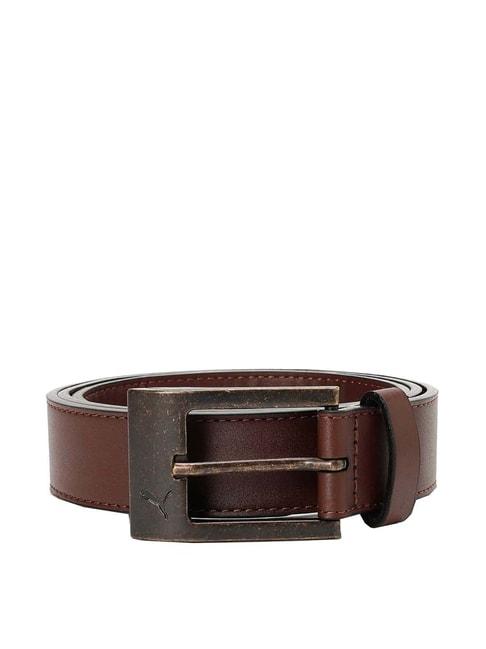 puma-stylised-chestnut-brown-waist-belt-for-men