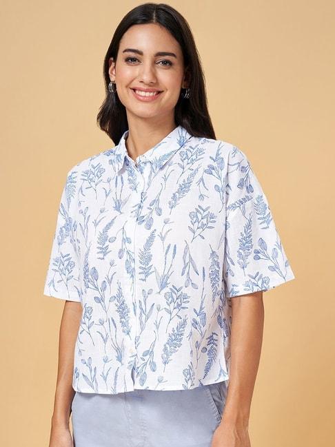 honey-by-pantaloons-white-&-blue-printed-shirt