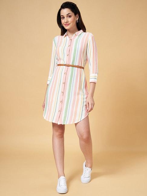 honey-by-pantaloons-multicolored-striped-shirt-dress