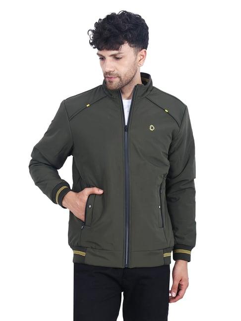 dollar-olive-regular-fit-high-neck-jacket