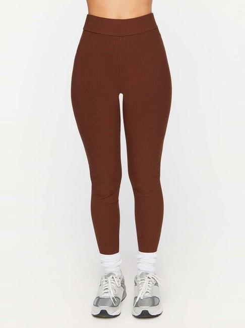 forever-21-maroon-cotton-high-rise-sports-leggings