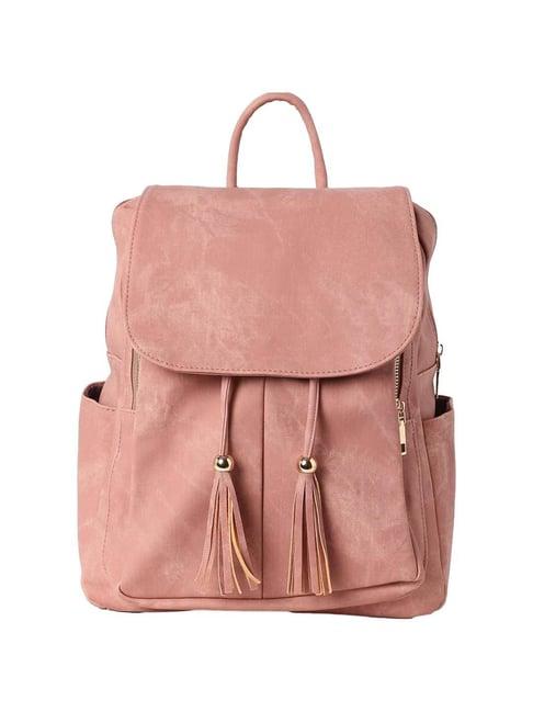 hautesauce-pink-textured-large-backpack