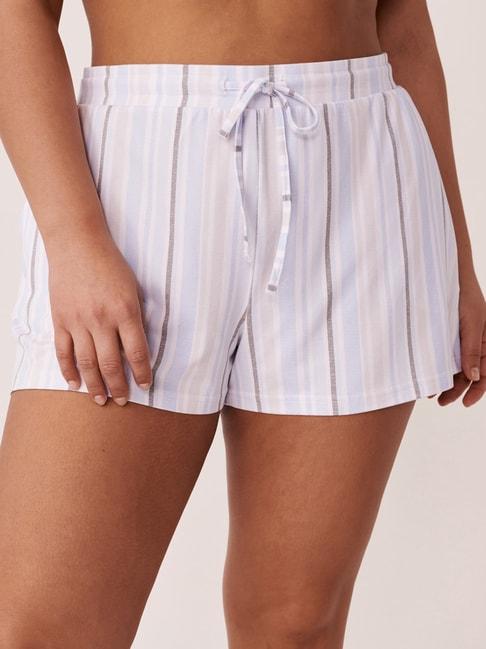 la-vie-en-rose-blue-striped-shorts