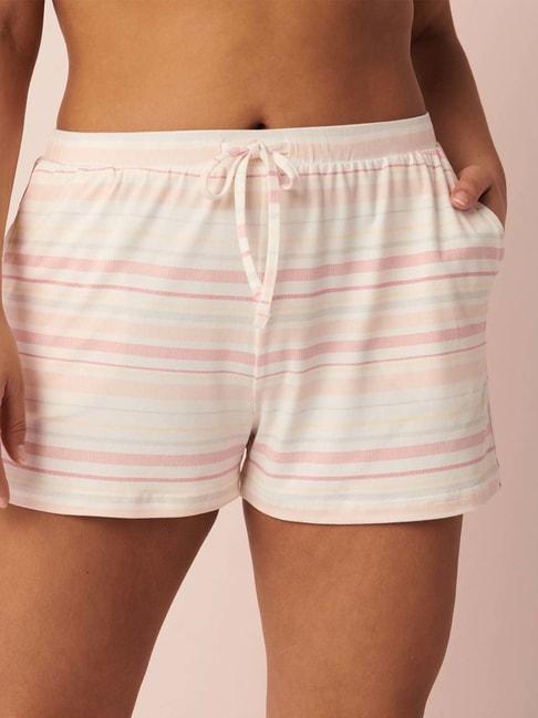 la-vie-en-rose-multicolored-striped-shorts
