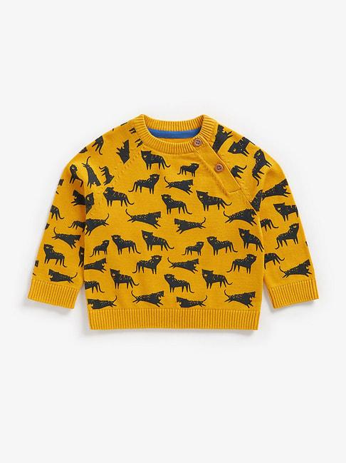mothercare-kids-mustard-printed-full-sleeves-sweater
