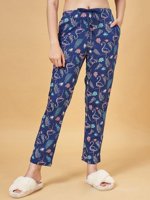 dreamz-by-pantaloons-navy-cotton-printed-pyjamas