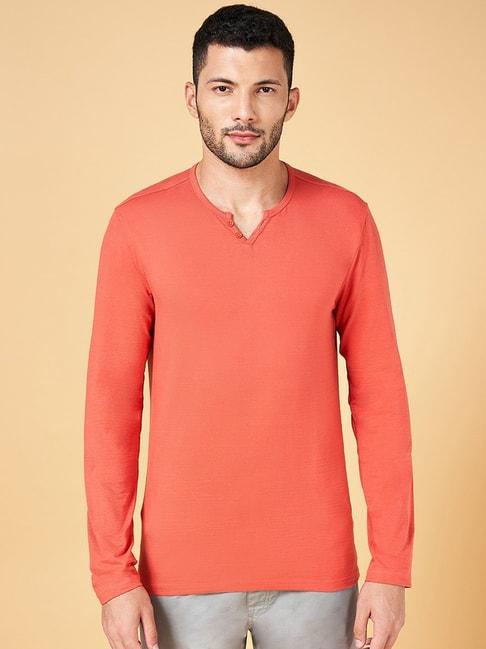 urban-ranger-by-pantaloons-orange-slim-fit-t-shirt