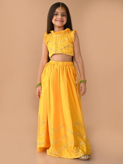lilpicks-kids-yellow-embellished-lehenga-with-choli