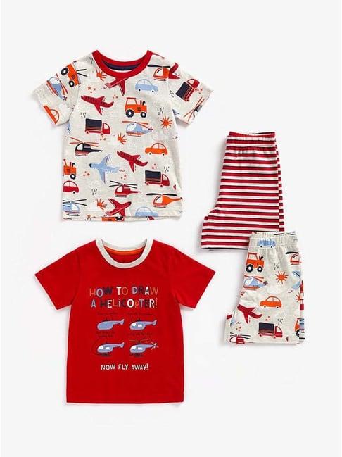 mothercare-kids-multicolor-printed-t-shirt-set-(pack-of-2)