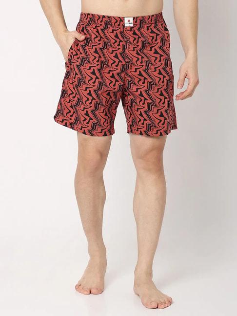 underjeans-by-spykar-red-printed-boxer-shorts