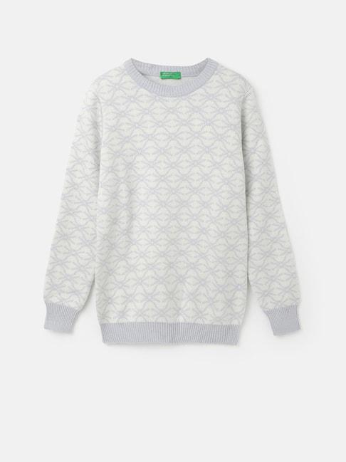 united-colors-of-benetton-kids-white-&-lilac-self-design-full-sleeves-sweater