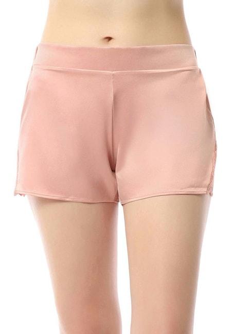 amante-rose-pink-lace-work-shorts