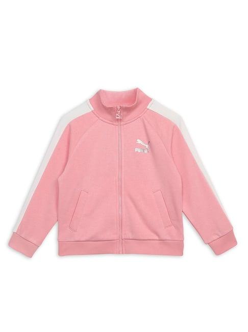 puma-kids-smoothie-pink-cotton-logo-full-sleeves-jacket