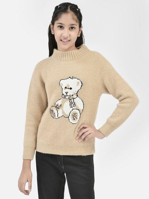 crimsoune-club-kids-beige-printed-full-sleeves-sweater