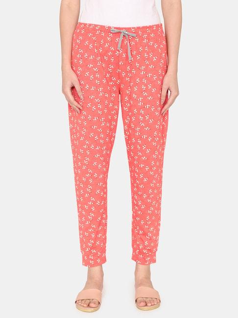 rosaline-by-zivame-orange-cotton-printed-pyjamas
