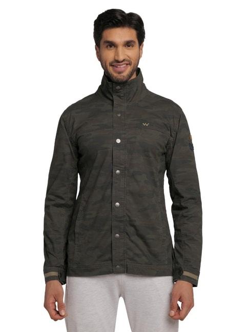 wildcraft-dark-olive-cotton-regular-fit-camouflage-jacket