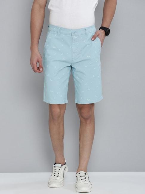 levi's-blue-cotton-regular-fit-printed-shorts