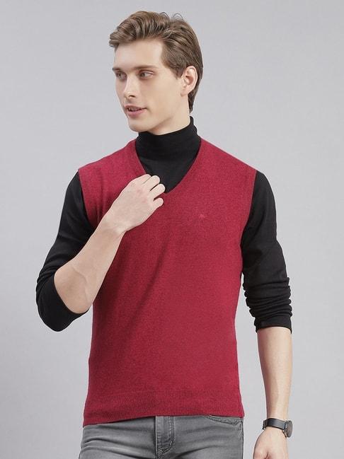 monte-carlo-red-regular-fit-sweater