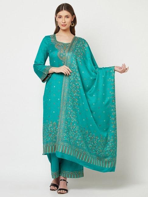 safaa-sea-green-woven-pattern-unstitched-dress-material