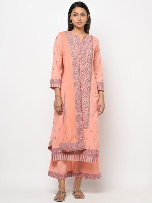 safaa-peach-woven-pattern-unstitched-dress-material