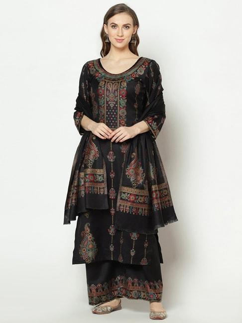 safaa-black-woven-pattern-unstitched-dress-material