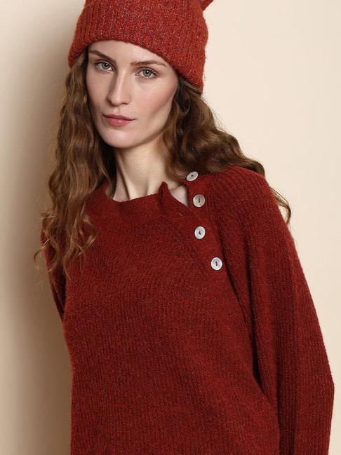 vero-moda-red-regular-fit-pullover