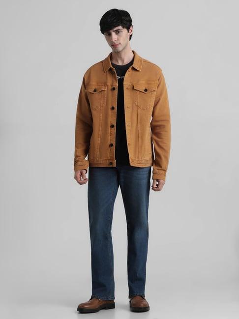 jack-&-jones-brown-regular-fit-denim-jacket