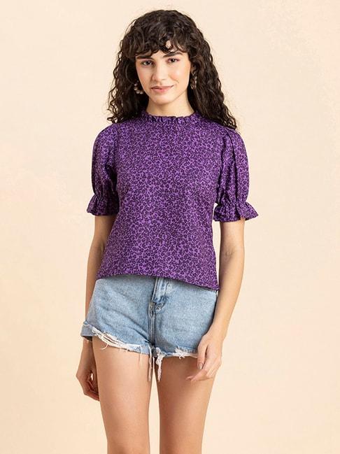 moomaya-purple-floral-print-top