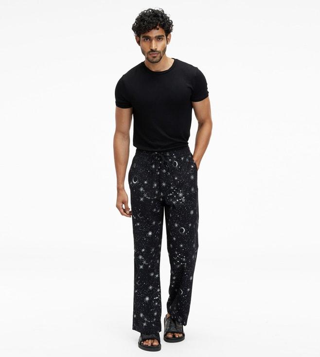 terra-luna-black-printed-wide-leg-lounge-trouser