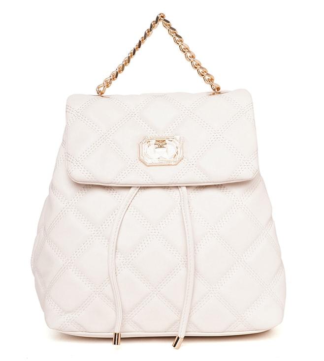 aldo-white-aferaldan-quilted-medium-backpack