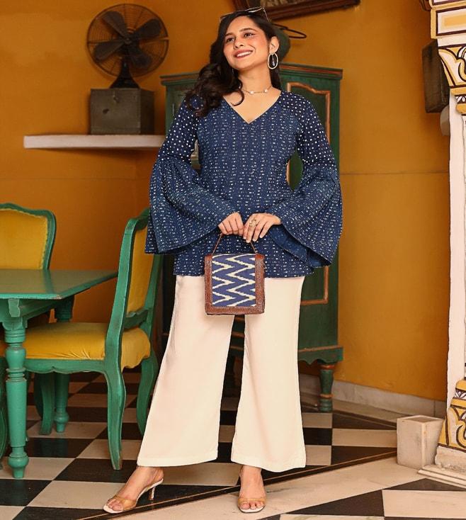 thread-and-button-oxford-blue-tunic-with-pant