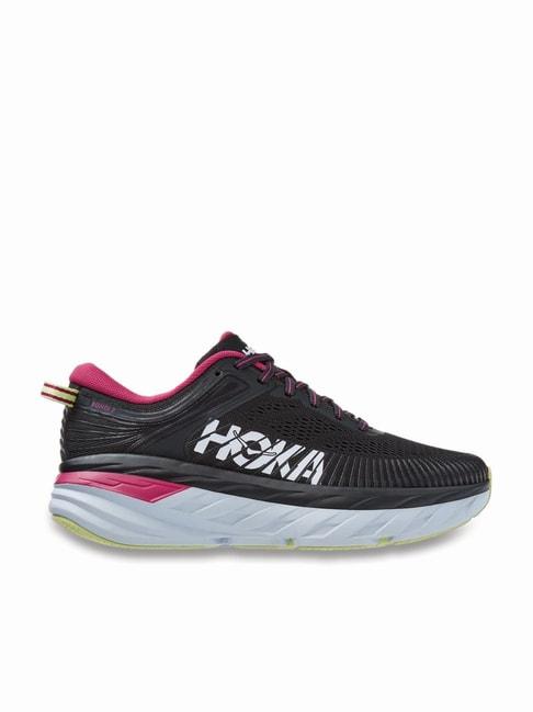 hoka-women's-bondi-7-graphite-grey-running-shoes