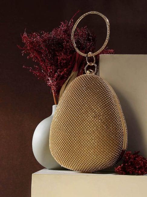 hautesauce-golden-embellished-small-oval-clutch-bag