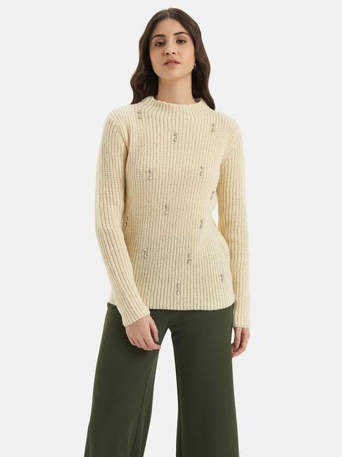 kazo-off-white-embellished-pullover
