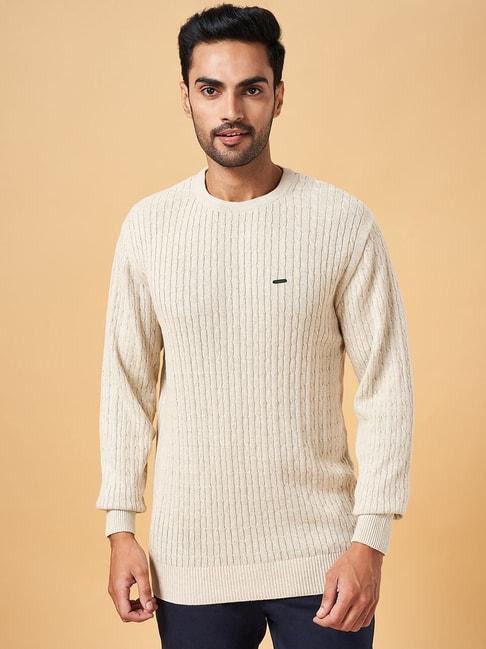 byford-by-pantaloons-beige-cotton-slim-fit-sweater